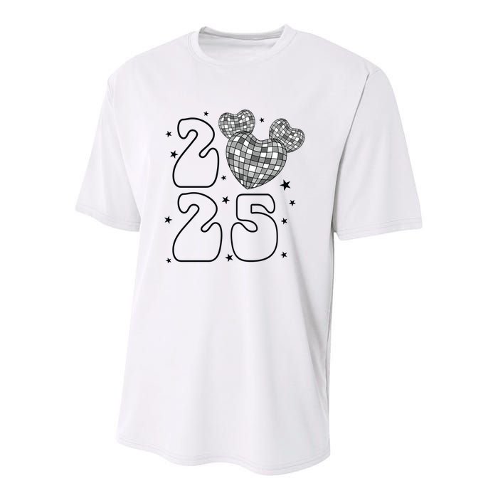 Happy New Year 2025 Matching Family Youth Performance Sprint T-Shirt