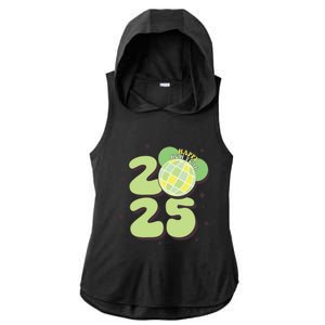 Happy New Year 2025 Matching Family Ladies PosiCharge Tri-Blend Wicking Draft Hoodie Tank