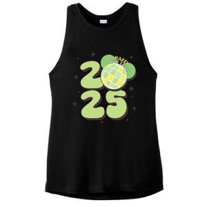 Happy New Year 2025 Matching Family Ladies PosiCharge Tri-Blend Wicking Tank