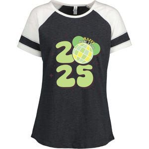 Happy New Year 2025 Matching Family Enza Ladies Jersey Colorblock Tee