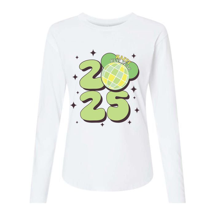 Happy New Year 2025 Matching Family Womens Cotton Relaxed Long Sleeve T-Shirt