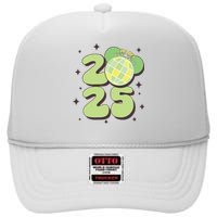 Happy New Year 2025 Matching Family High Crown Mesh Back Trucker Hat