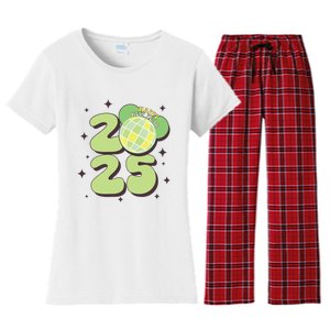 Happy New Year 2025 Matching Family Women's Flannel Pajama Set