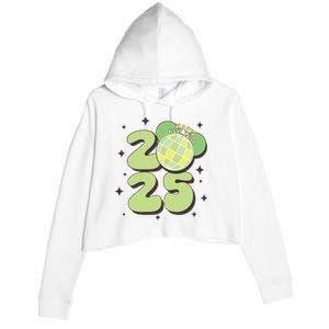 Happy New Year 2025 Matching Family Crop Fleece Hoodie