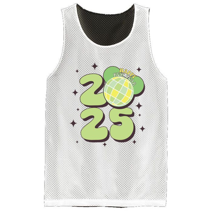 Happy New Year 2025 Matching Family Mesh Reversible Basketball Jersey Tank