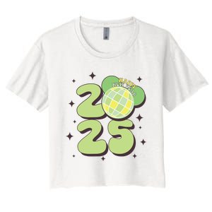 Happy New Year 2025 Matching Family Women's Crop Top Tee