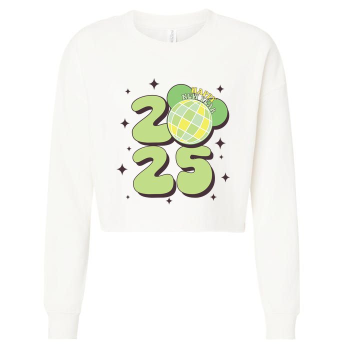 Happy New Year 2025 Matching Family Cropped Pullover Crew