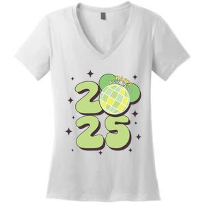 Happy New Year 2025 Matching Family Women's V-Neck T-Shirt