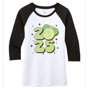 Happy New Year 2025 Matching Family Women's Tri-Blend 3/4-Sleeve Raglan Shirt