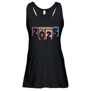 Happy New Year 2025 Celebration Graphic Ladies Essential Flowy Tank