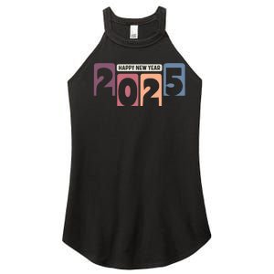 Happy New Year 2025 Celebration Graphic Women's Perfect Tri Rocker Tank