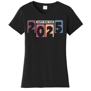 Happy New Year 2025 Celebration Graphic Women's T-Shirt