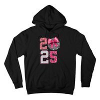 Happy New Year 2025 Disco Ball Coquette Bow Family Hoodie