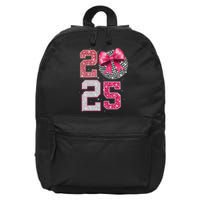 Happy New Year 2025 Disco Ball Coquette Bow Family 16 in Basic Backpack