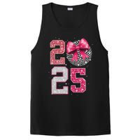 Happy New Year 2025 Disco Ball Coquette Bow Family PosiCharge Competitor Tank