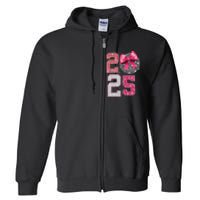 Happy New Year 2025 Disco Ball Coquette Bow Family Full Zip Hoodie