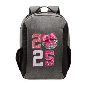 Happy New Year 2025 Disco Ball Coquette Bow Family Vector Backpack