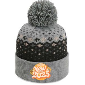 Happy New Year 2025 Celebration Graphic The Baniff Cuffed Pom Beanie