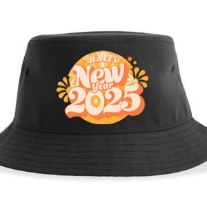 Happy New Year 2025 Celebration Graphic Sustainable Bucket Hat