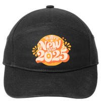 Happy New Year 2025 Celebration Graphic 7-Panel Snapback Hat