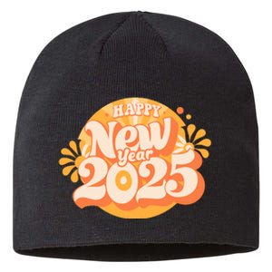 Happy New Year 2025 Celebration Graphic Sustainable Beanie