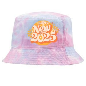 Happy New Year 2025 Celebration Graphic Tie-Dyed Bucket Hat