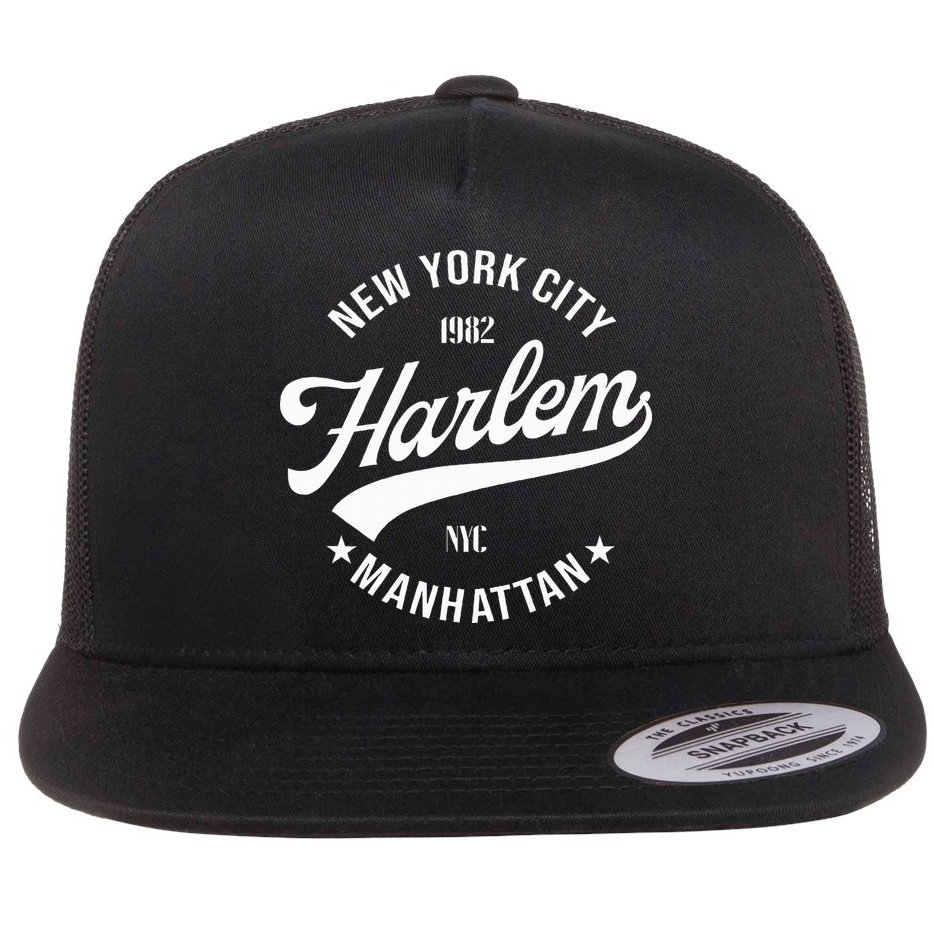Harlem New York Flat Bill Trucker Hat