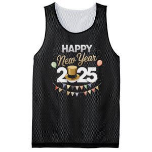 Happy New Year Party 2025 Ballon Family Matching Mesh Reversible Basketball Jersey Tank