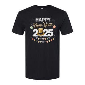 Happy New Year Party 2025 Ballon Family Matching Softstyle CVC T-Shirt