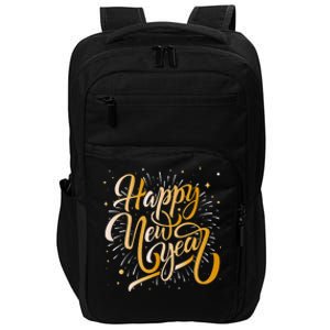 Happy New Year 2025 New Years Eve Party Impact Tech Backpack