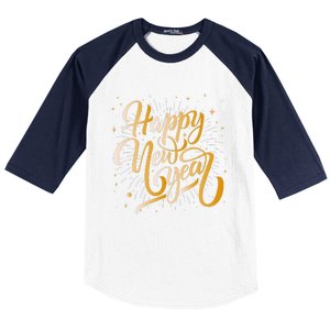 Happy New Year 2025 New Years Eve Party Baseball Sleeve Shirt