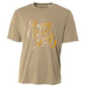 Happy New Year 2025 New Years Eve Party Cooling Performance Crew T-Shirt