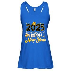 Happy New Year Party 2025 Ballon Family Matching Ladies Essential Flowy Tank