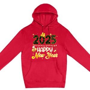 Happy New Year Party 2025 Ballon Family Matching Premium Pullover Hoodie