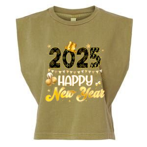 Happy New Year Party 2025 Ballon Family Matching Garment-Dyed Women's Muscle Tee