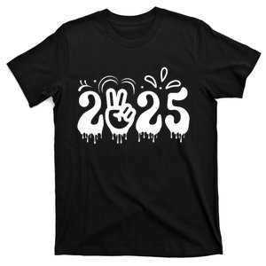 Happy New Year 2025 Celebration Graphic T-Shirt