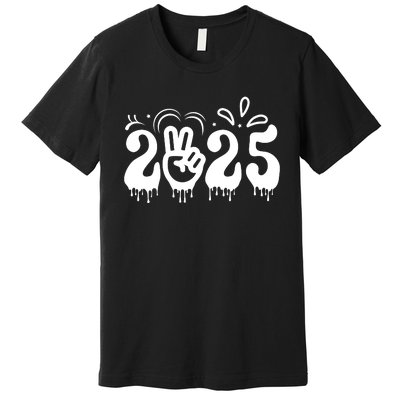 Happy New Year 2025 Celebration Graphic Premium T-Shirt