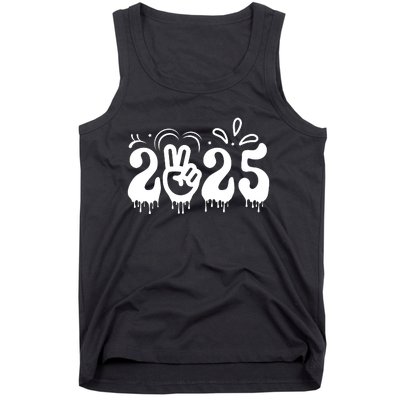 Happy New Year 2025 Celebration Graphic Tank Top