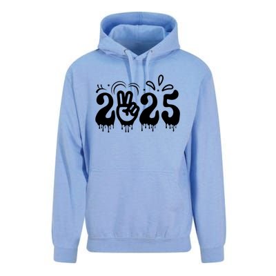 Happy New Year 2025 Celebration Graphic Unisex Surf Hoodie