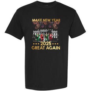 Happy New Year 2025 Make New Year Great Again Trump Dance Garment-Dyed Heavyweight T-Shirt