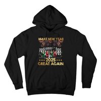 Happy New Year 2025 Make New Year Great Again Trump Dance Hoodie