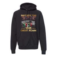 Happy New Year 2025 Make New Year Great Again Trump Dance Premium Hoodie