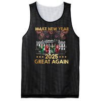 Happy New Year 2025 Make New Year Great Again Trump Dance Mesh Reversible Basketball Jersey Tank