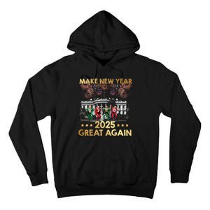 Happy New Year 2025 Make New Year Great Again Trump Dance Tall Hoodie