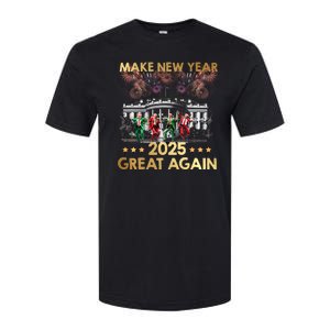 Happy New Year 2025 Make New Year Great Again Trump Dance Softstyle CVC T-Shirt