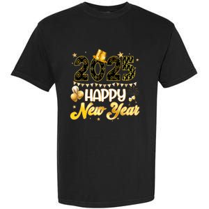 Happy New Year Party 2025 Ballon Family Matching Garment-Dyed Heavyweight T-Shirt