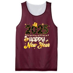 Happy New Year Party 2025 Ballon Family Matching Mesh Reversible Basketball Jersey Tank