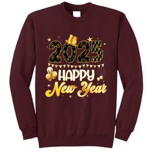 Happy New Year Party 2025 Ballon Family Matching Tall Sweatshirt