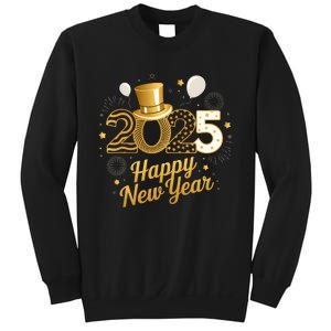 Happy New Year Party 2025 Balloons Family Matching Fireworks Sweatshirt