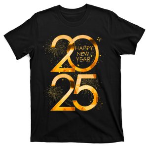 Happy New Year Party Supplies 2025 Family Matching Fireworks T-Shirt